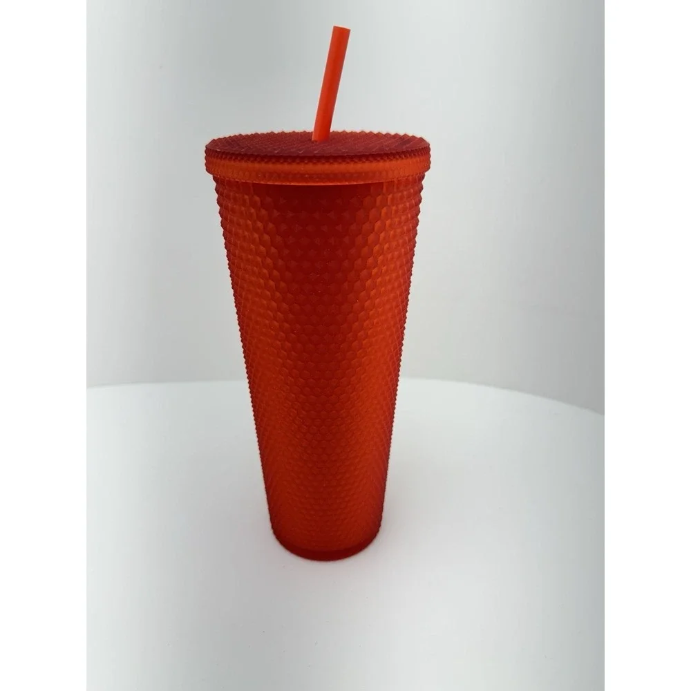2020 Starbucks Matte Red Studded Holiday Tumbler 24 oz • Brand New
